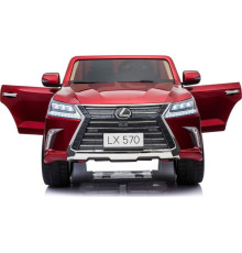 Дитяча акумуляторна машинка Lexus LX570 Червона