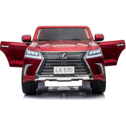 Дитяча акумуляторна машинка Lexus LX570 Червона