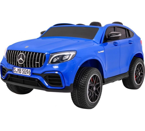 Дитяча акумуляторна машинка Mercedes GLC 63S Синя