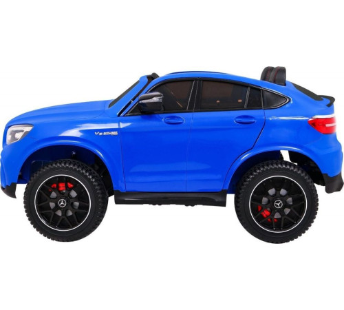 Дитяча акумуляторна машинка Mercedes GLC 63S Синя