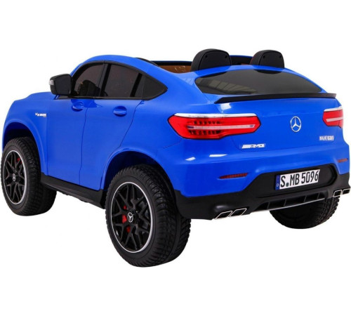 Дитяча акумуляторна машинка Mercedes GLC 63S Синя