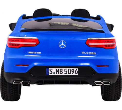 Дитяча акумуляторна машинка Mercedes GLC 63S Синя