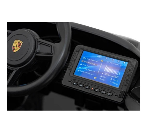 Дитяча акумуляторна машинка Porsche 718 MP4 Чорна Дитяча акумуляторна машинка Porsche 718 MP4 Чорна