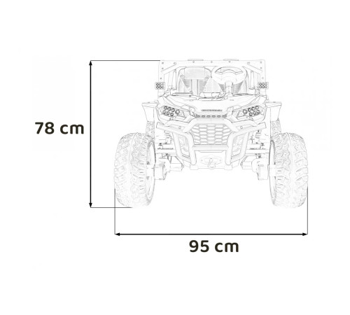 Дитячий акумуляторний позашляховик HONDA 4x4 Зелений Дитячий акумуляторний позашляховик HONDA 4x4 Зелений