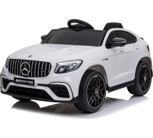 Дитяча акумуляторна машинка Mercedes Benz GLC63S Біла