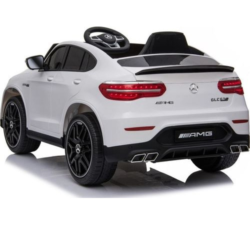 Дитяча акумуляторна машинка Mercedes Benz GLC63S Біла
