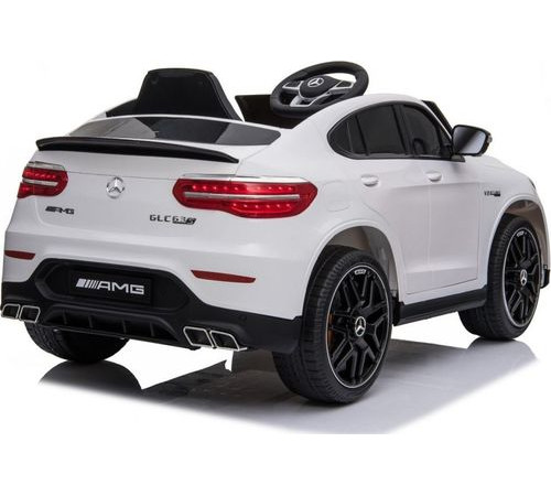 Дитяча акумуляторна машинка Mercedes Benz GLC63S Біла