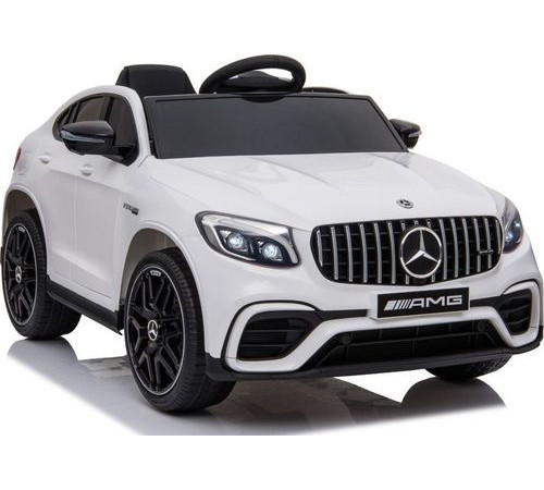 Дитяча акумуляторна машинка Mercedes Benz GLC63S Біла