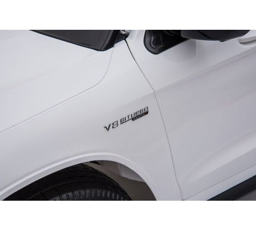 Дитяча акумуляторна машинка Mercedes Benz GLC63S Біла
