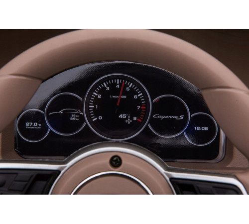 Дитяча акумуляторна машинка Porsche Cayenne S Чорна Дитяча акумуляторна машинка Porsche Cayenne S Чорна