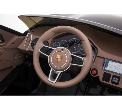 Дитяча акумуляторна машинка Porsche Cayenne S Чорна Дитяча акумуляторна машинка Porsche Cayenne S Чорна