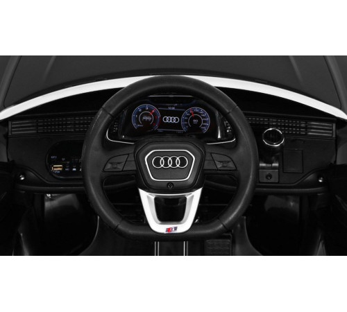 Дитяча акумуляторна машинка Audi Q8 Чорна Дитяча акумуляторна машинка Audi Q8 Чорна