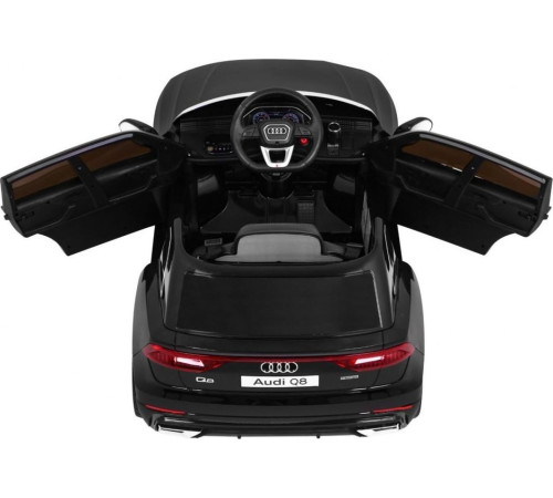 Дитяча акумуляторна машинка Audi Q8 Чорна Дитяча акумуляторна машинка Audi Q8 Чорна
