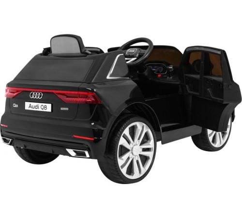 Дитяча акумуляторна машинка Audi Q8 Чорна Дитяча акумуляторна машинка Audi Q8 Чорна