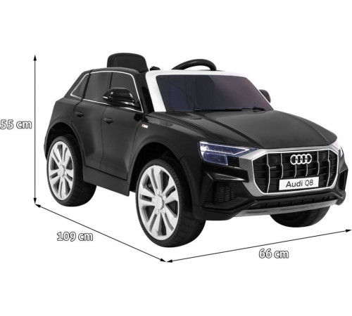 Дитяча акумуляторна машинка Audi Q8 Чорна Дитяча акумуляторна машинка Audi Q8 Чорна