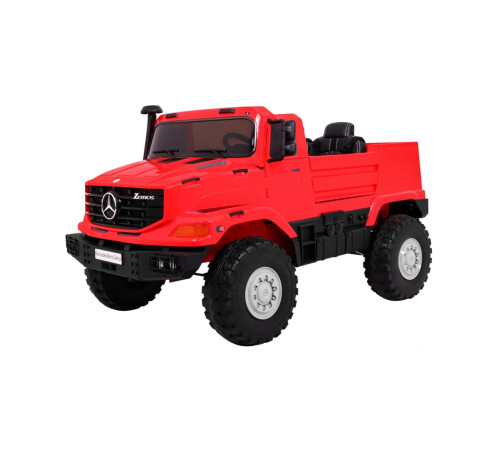 Дитяча акумуляторна машина Mercedes-Benz Zetros Red + 2-місний + Багажне відділення + Пульт Дитяча акумуляторна машина Mercedes-Benz Zetros Red + 2-місний + Багажне відділення + Пульт
