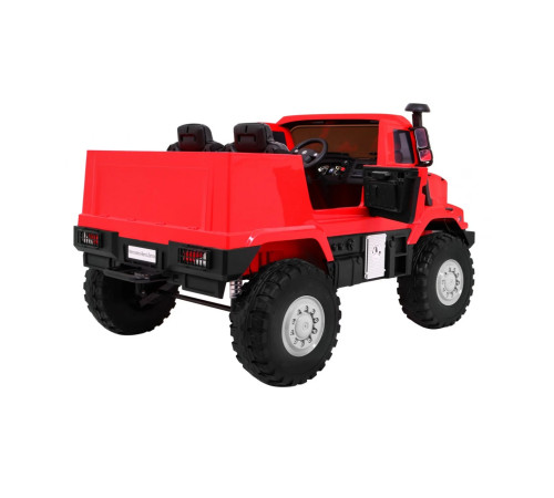 Дитяча акумуляторна машина Mercedes-Benz Zetros Red + 2-місний + Багажне відділення + Пульт Дитяча акумуляторна машина Mercedes-Benz Zetros Red + 2-місний + Багажне відділення + Пульт