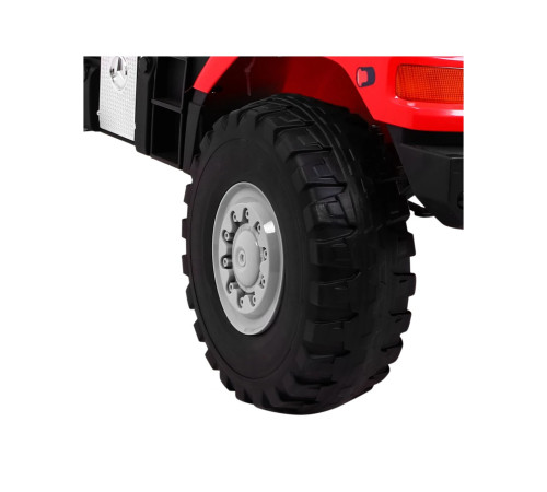 Дитяча акумуляторна машина Mercedes-Benz Zetros Red + 2-місний + Багажне відділення + Пульт Дитяча акумуляторна машина Mercedes-Benz Zetros Red + 2-місний + Багажне відділення + Пульт