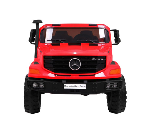 Дитяча акумуляторна машина Mercedes-Benz Zetros Red + 2-місний + Багажне відділення + Пульт Дитяча акумуляторна машина Mercedes-Benz Zetros Red + 2-місний + Багажне відділення + Пульт