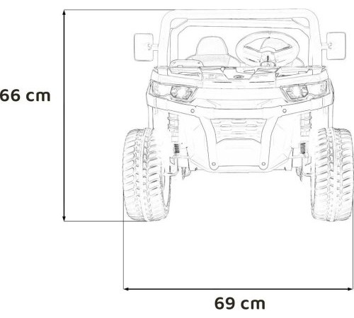 Дитяча акумуляторна машинка фермерська Speed 900 Біла
