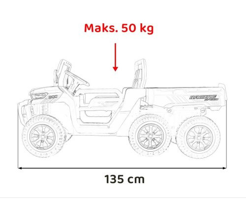 Дитяча акумуляторна машинка фермерська Speed 900 Біла