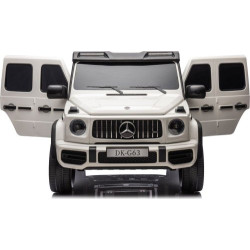 Дитяча акумуляторна машинка Mercedes Benz G63 AMG XXL Біла