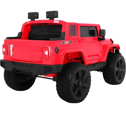 Дитяча акумуляторна машина Mighty Jeep Red + 2 місця + привід 4х4 + 2 багажника Дитяча акумуляторна машина Mighty Jeep Red + 2 місця + привід 4х4 + 2 багажника