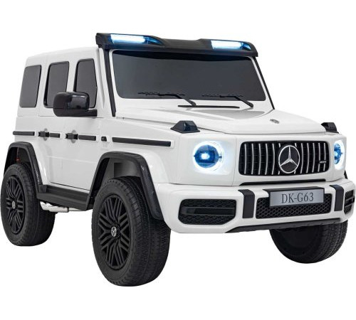 Дитяча акумуляторна машинка Mercedes Benz G63 AMG XXL MP4 Біла Дитяча акумуляторна машинка Mercedes Benz G63 AMG XXL MP4 Біла