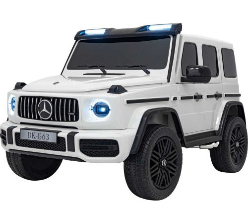 Дитяча акумуляторна машинка Mercedes Benz G63 AMG XXL MP4 Біла Дитяча акумуляторна машинка Mercedes Benz G63 AMG XXL MP4 Біла