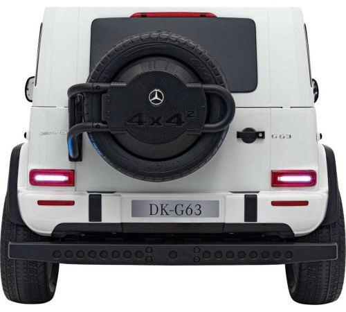 Дитяча акумуляторна машинка Mercedes Benz G63 AMG XXL MP4 Біла Дитяча акумуляторна машинка Mercedes Benz G63 AMG XXL MP4 Біла