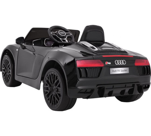 Дитяча акумуляторна машинка Audi R8 Spyder чорна