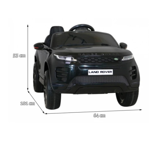 Дитяча акумуляторна машинка Range Rover Evoque Чорна