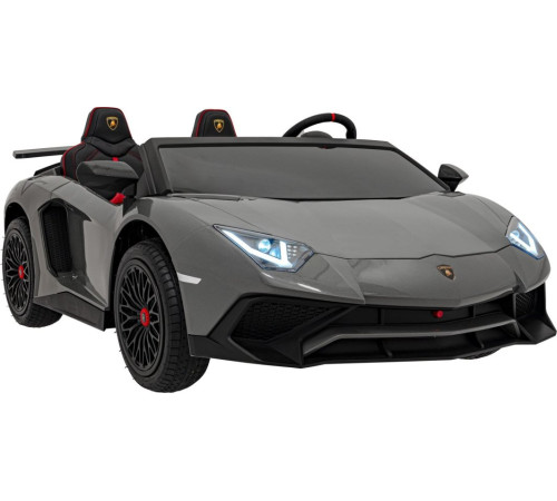 Дитяча акумуляторна машинка Lamborghini Aventador SV Сіра