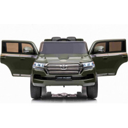 Дитяча акумуляторна машинка Toyota Land Cruiser Зелена