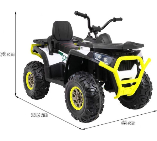 Дитячий акумуляторний квадроцикл Quad ATV Desert White Дитячий акумуляторний квадроцикл Quad ATV Desert White