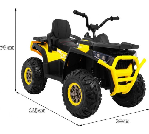 Дитячий акумуляторний квадроцикл Quad ATV Desert Жовтий Дитячий акумуляторний квадроцикл Quad ATV Desert Жовтий