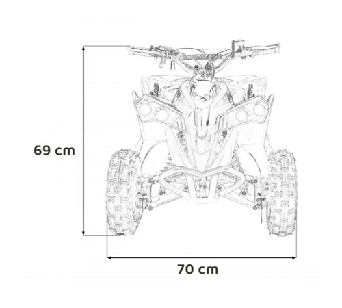 Дитячий акумуляторний квадроцикл RENEGADE HIPERFECT 49CC Червоний Дитячий акумуляторний квадроцикл RENEGADE HIPERFECT 49CC Червоний