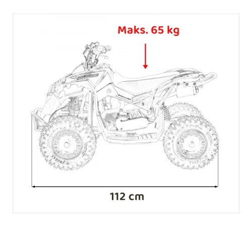 Дитячий акумуляторний квадроцикл RENEGADE HIPERFECT 49CC Червоний Дитячий акумуляторний квадроцикл RENEGADE HIPERFECT 49CC Червоний