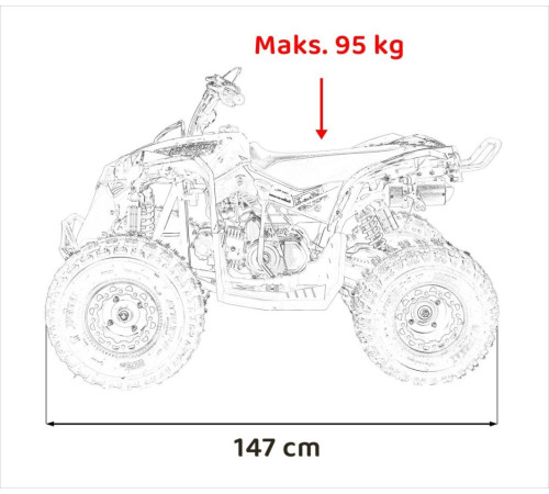 Дитячий акумуляторний квадроцикл RENEGADE HIPERFECT 125CC Жовтий Дитячий акумуляторний квадроцикл RENEGADE HIPERFECT 125CC Жовтий