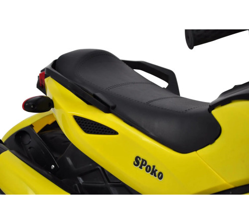 Дитячий електромотоцикл Spoko SP-610 жовтий