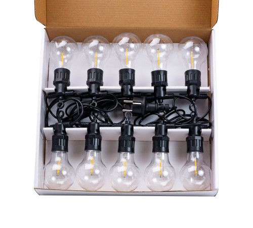 Ретро-гірлянда вулична 10 LED, 5 м, жовтий Ретро-гірлянда вулична 10 LED, 5 м, жовтий