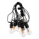 Ретро-гірлянда вулична 10 LED, 5 м, імітація вогню