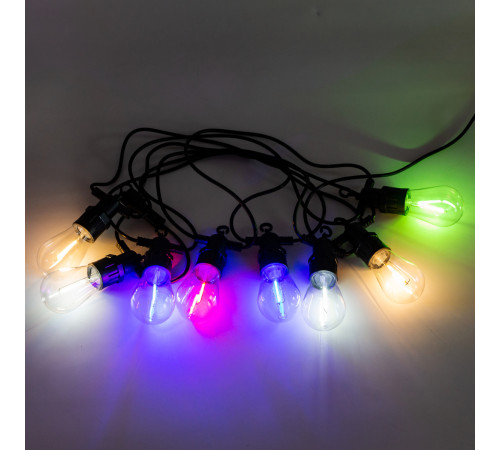 Ретро-гірлянда вулична 10 LED, 5 м, мультиколор Ретро-гірлянда вулична 10 LED, 5 м, мультиколор