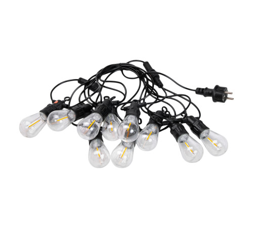 Ретро-гірлянда вулична 10 LED, 5 м, теплий білий Ретро-гірлянда вулична 10 LED, 5 м, теплий білий