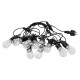 Ретро-гірлянда вулична 10 LED, 5 м, теплий білий