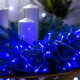 Гірлянда Нитка 500 LED, 22 м, прозорий кабель, синій