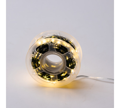 Гірлянда Роса нитка 500 LED, 50 м, з пультом, від мережі, зелена оболонка, жовтий Гірлянда Роса нитка 500 LED, 50 м, з пультом, від мережі, зелена оболонка, жовтий