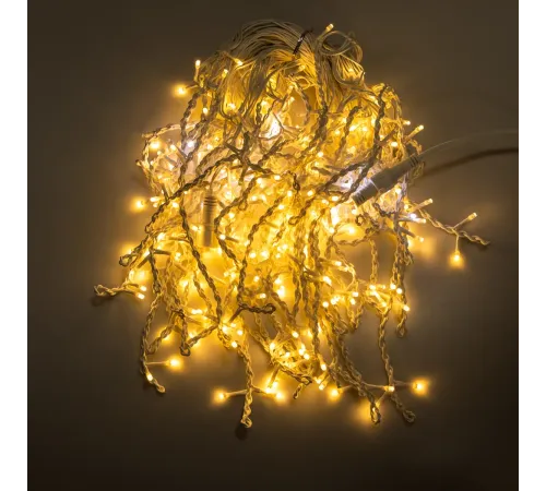 Гірлянда вулична Бахрома 390 LED, 20 м, від мережі, жовтий Гірлянда вулична Бахрома 390 LED, 20 м, від мережі, жовтий