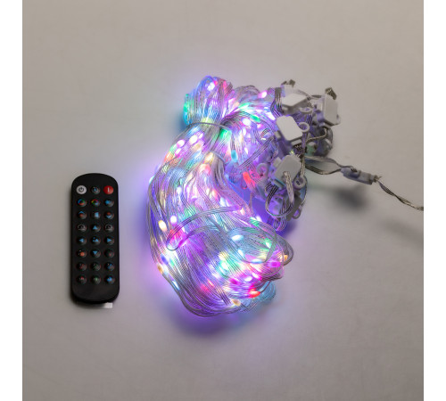 Смарт-гірлянда Штора 200 LED, 3*2 м, з керуванням зі смартфона, мультиколор Смарт-гірлянда Штора 200 LED, 3*2 м, з керуванням зі смартфона, мультиколор