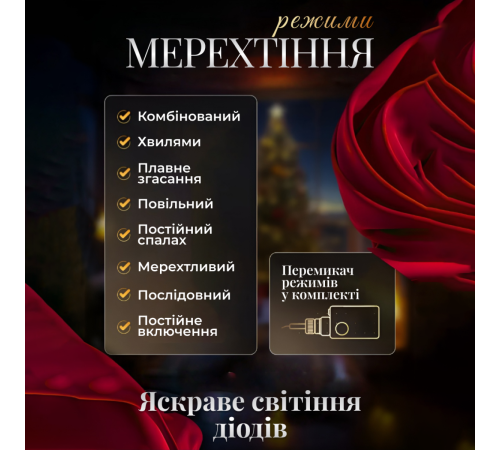 Гірлянда-штора Зірки, 3*0,7 м, 12 фігур, синій Гірлянда-штора Зірки, 3*0,7 м, 12 фігур, синій